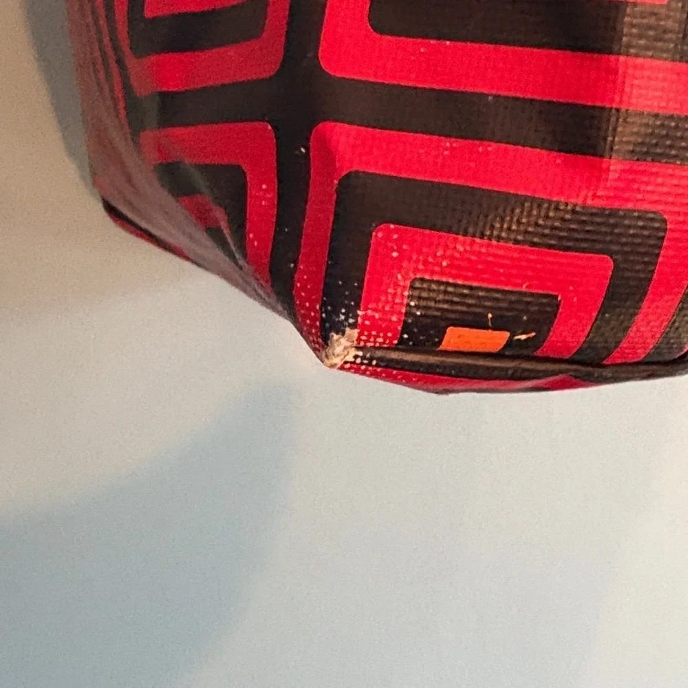 Jonathan Adler Red & Black Canvas Tote